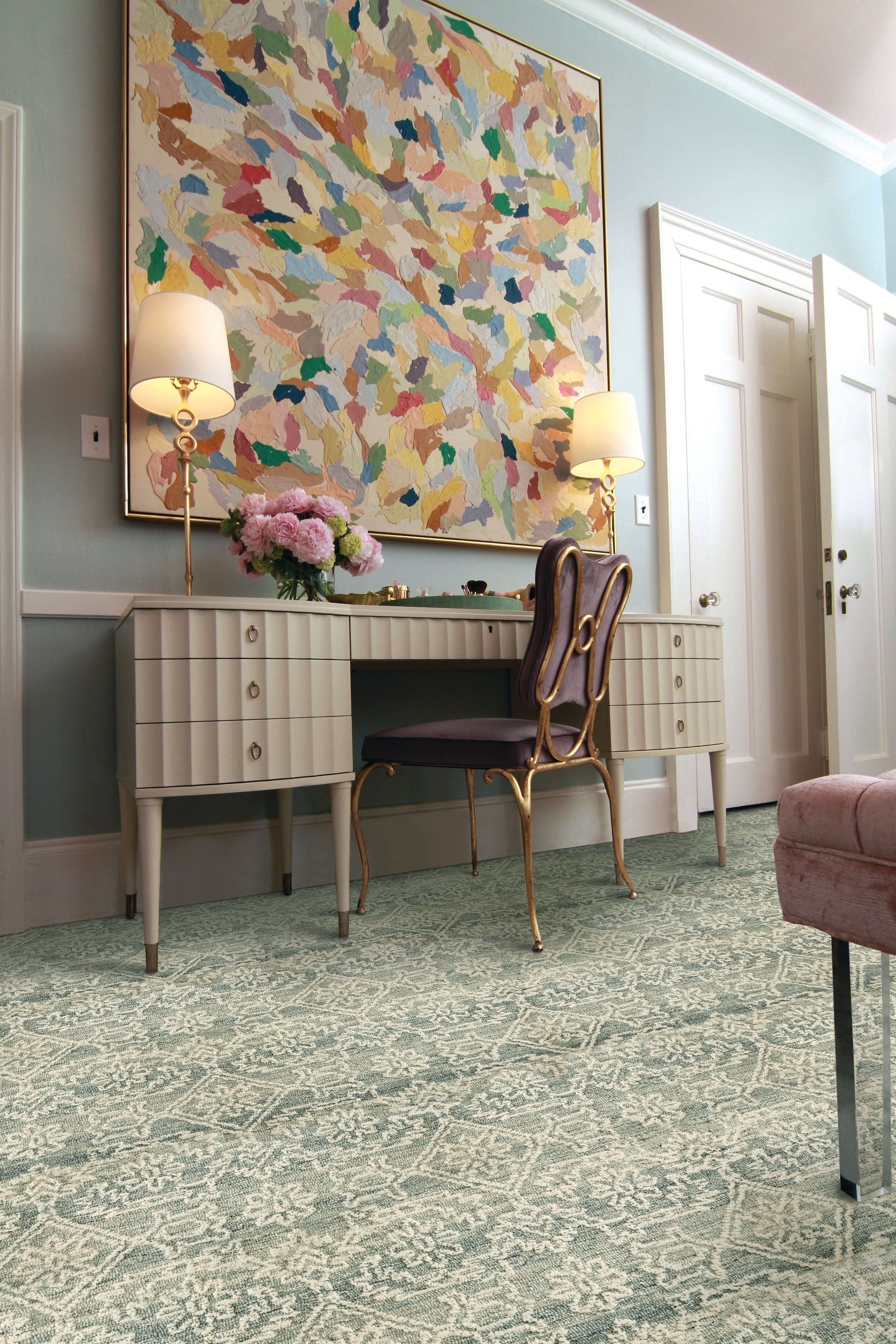 Grandeur Lace - Ash - LuxCut Carpet