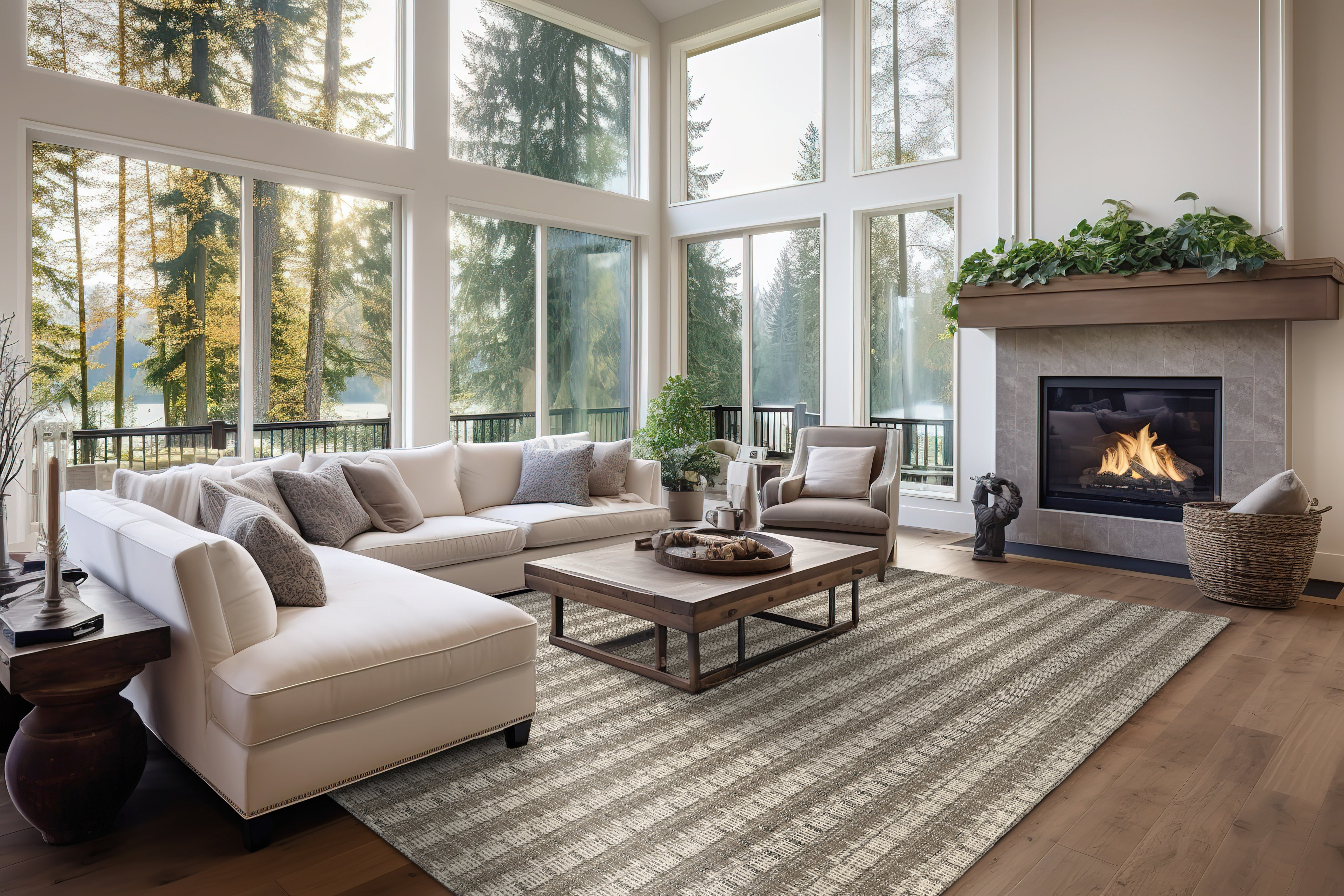 Meadowlands Plaid - Rattan - LuxCut Carpet