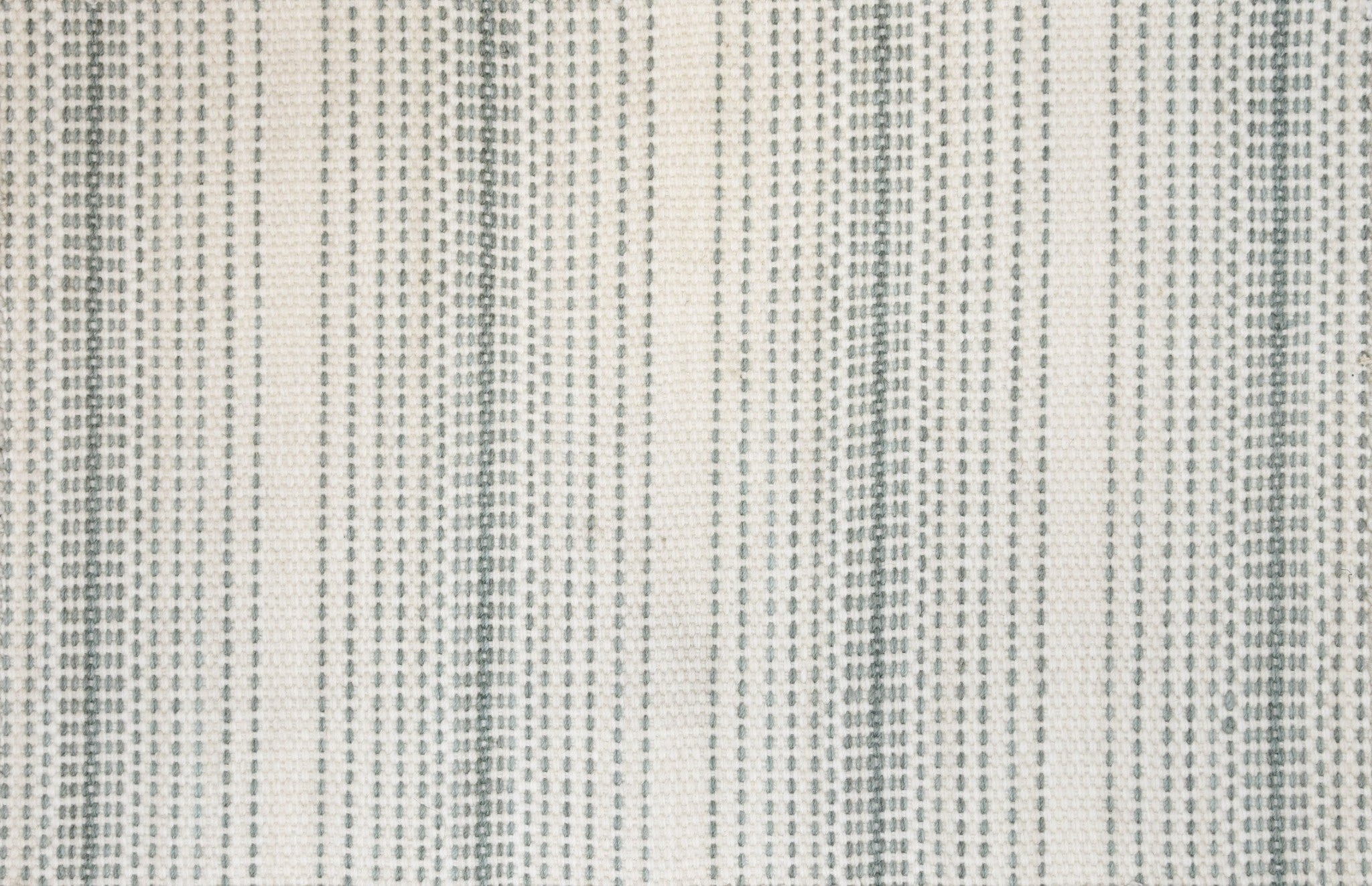 Textured pistachio and white fabric with subtle vertical stripe pattern